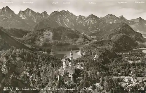 Schloss Neuschwanstein im Allgäu gl1958 136.213
