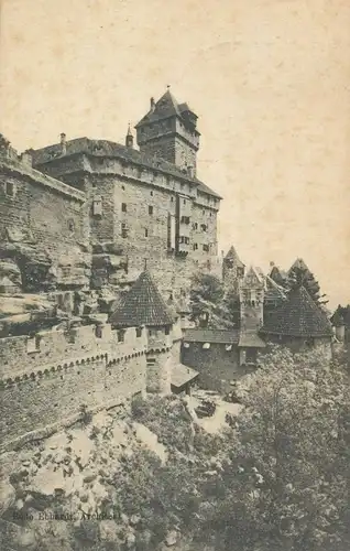 Hohkönigsburg im Elsass Südseite gl1908 136.128