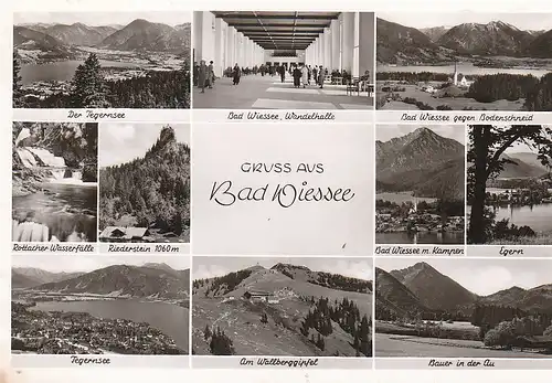 Gruß aus Bad Wiessee Mehrbildkarte gl1952 C4960