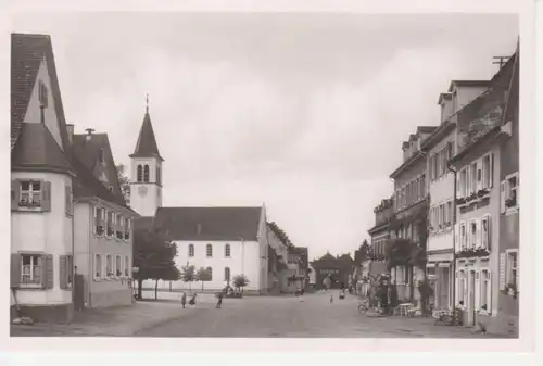 Sulzburg Hauptstraße mit Kirche Stadttor gl1949 207.065