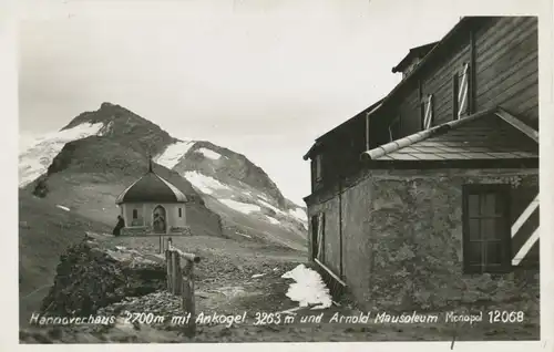 Berghütte: Hannoverhaus mit Ankogel und Arnold Mausoleum ngl 104.296