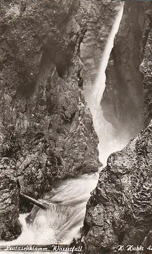 Mittenwald Leutaschklamm Wasserfall ngl C4346