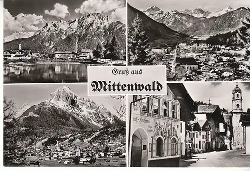 Gruß aus Mittenwald Mehrbildkarte ngl C7590