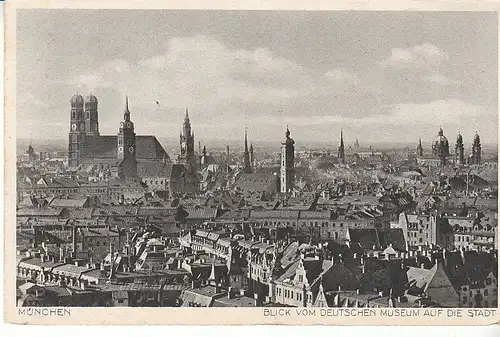 München Blick vom Deutschen Museum auf die Stadt ngl C7599