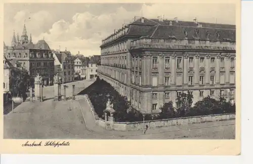 Ansbach i.B. Schlossplatz feldpgl1940 209.906