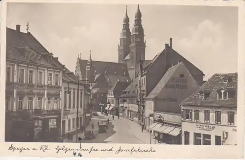 Speyer a.Rh. Gilgenstraße und Josefskirche gl1938 211.173