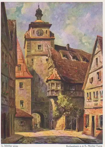 Rothenburg ob der Tauber Weißer Turm nach Ludwig Mößler ngl 215.846