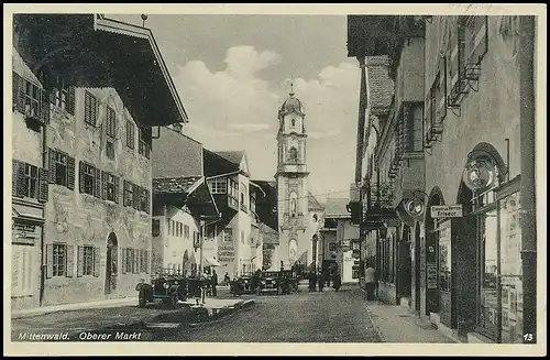 Mittenwald - Oberer Markt gl1934 137.944