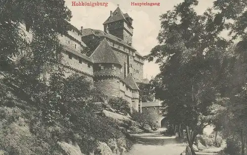 Hohkönigsburg im Elsass Haupteingang gl1912 136.127