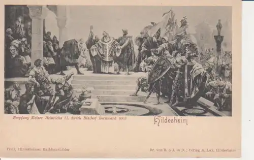Hildesheim Rathausbild Kaiserempfang durch Bischof ngl 211.893