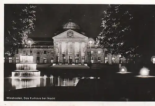 Wiesbaden Kurhaus bei Nacht gl1953 C4214