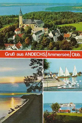 Gruss aus Andechs Ammersee Obb. Mehrbildkarte ngl C4509