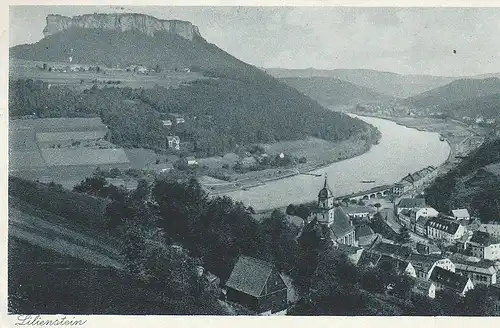 Lilienstein Sächs.Schweiz mit Bad Schandau gl1935? C5181