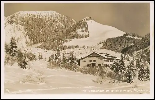 Schliersee Polizeiheim am Spitzingsee gegen Jägerkamp glca.1950 139.397