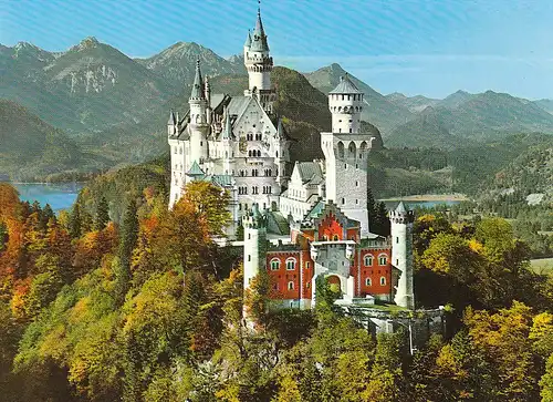 Königschloss Neuschwanstein Ansicht ngl C4584