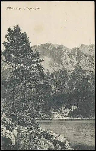 Eibsee gegen die Tayaköpfe glca.1910 137.189