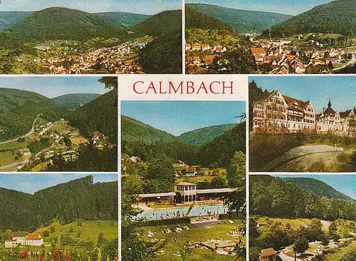 Calmbach Schwarzwald Umgebung Mehrbildkarte gl1971 C4635