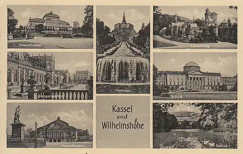 Kassel und Wilhelmshöhe Mehrbildkarte gl1941 C5360