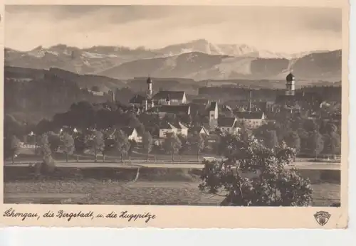 Schongau Panorama mit Zugspitze gl1937 210.438