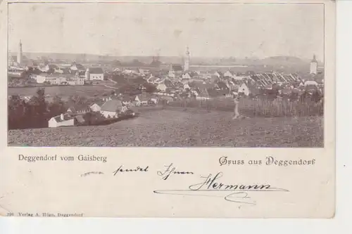 Deggendorf a.D. vom Gaisberg aus gl1897 208.730