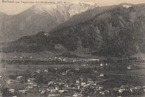 Rottach bei Tegernsee mit Hirschbergr.Allgäu ngl C4866