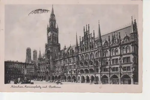 München Marienplatz mit Rathaus gl1943 212.211