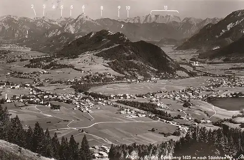 Allgäu Blick vom Edelsberg nach Südostenergauraufnahme gl1950? C4926