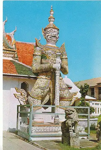THA Bangkok Giant Guardian at the Temple of Dawn glum 1975? C7720
