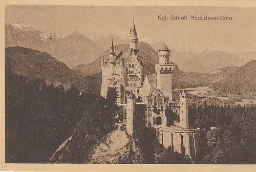 Neuschwanstein Kgl.Schloß gl1919 C4946