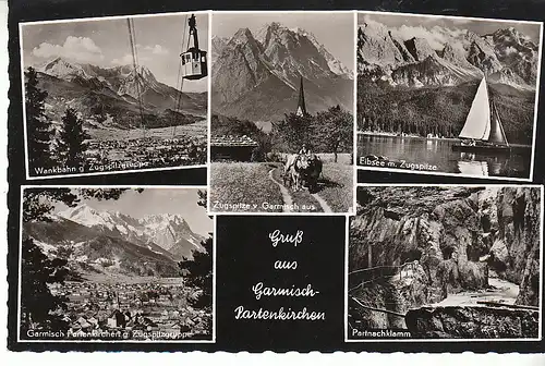 Garmisch-Partenkirchen Mehrbildkarte ngl C7809