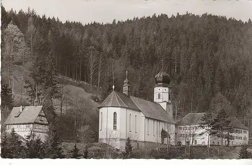 Triberg Schwarzwald Wallfahrtskirche gl1963 C7846