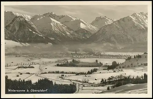 Wintersonne bei Oberstdorf Panorama glca.1940 137.139