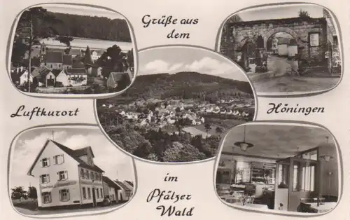 Höningen im Pfälzer Wald Gasthaus Zum Hirsch Panorama gl1964 211.138