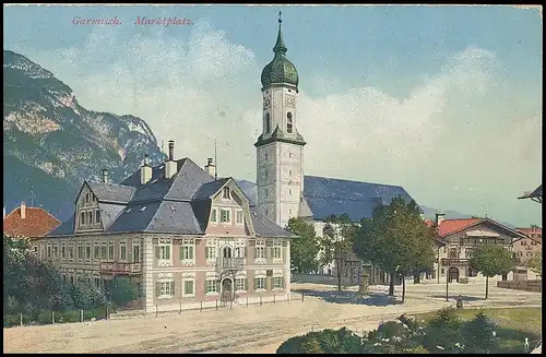 Garmisch Marktplatz feldpgl1918 137.337