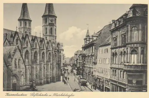 Kaiserslautern Stiftskirche und Marktstraße ngl 211.266