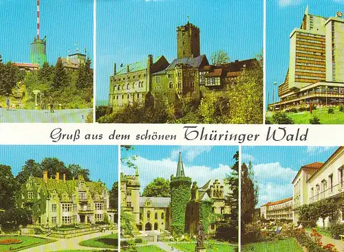 Gruß aus dem schönen Thüringer Wald Mehrbildkarte gl1967 C4436
