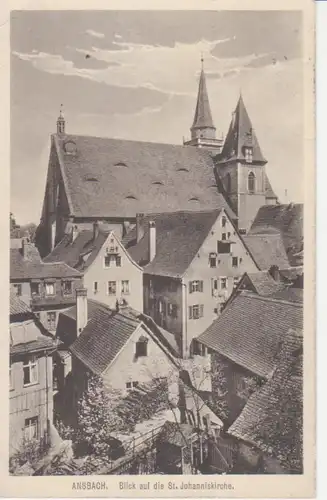 Ansbach i.B. Blick auf die St. Johanniskirche gl1920 209.912