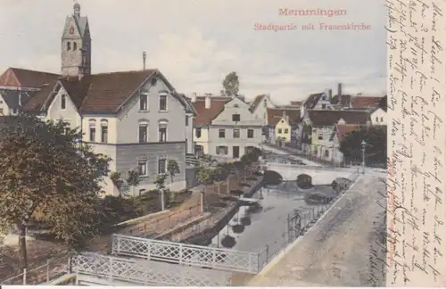 Memmingen Stadtpartie mit Frauenkirche gl1905 210.490