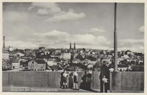 Pirmasens Blick von der Hindenburgbrücke gl1940 211.286