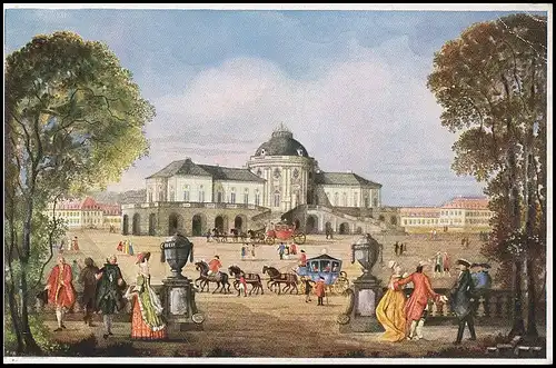 Stuttgart Schloss Solitude zur Zeit Herzog Karl Eugen ngl 139.810