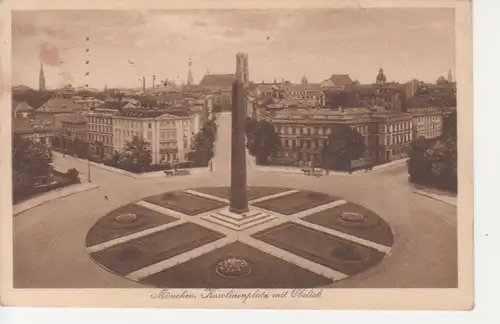 München Karolinenplatz mit Obelisk gl1926 212.487