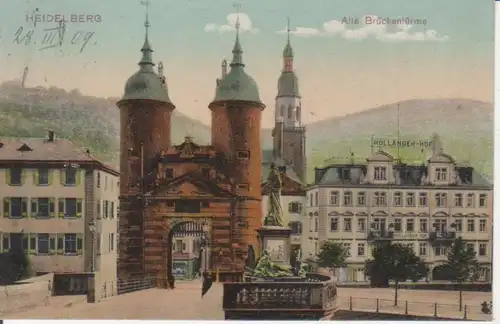 Heidelberg Alte Brückentürme gl1909 211.326