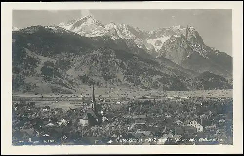 Partenkirchen Panorama mit Zugspitze ngl 137.283