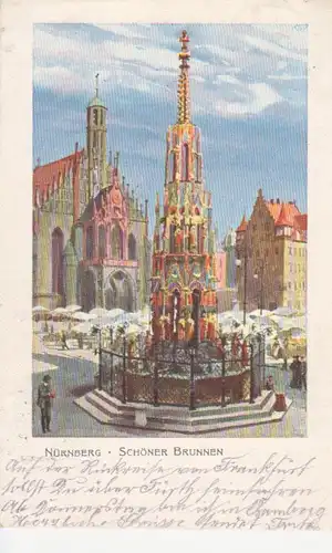 Nürnberg Schöner Brunnen gl1906 216.849