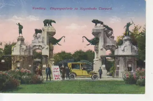 Hamburg Eingangspforte zu Hagenbecks Tierpark gl1918 211.523