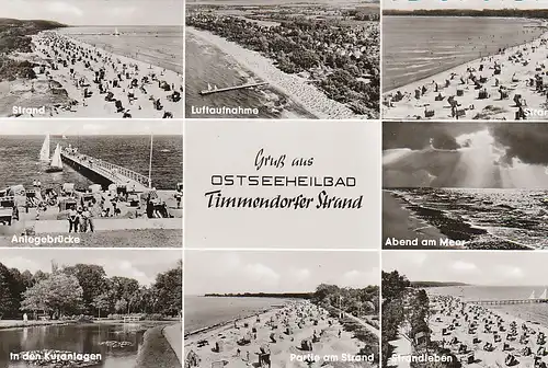 Ostseeheilbad Timmendorfer Strand Mehrbildkarte ngl C5161