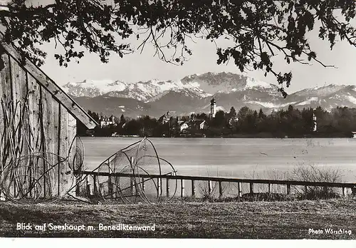 Blick auf Seeshaupt mit Benediktenwand gl1959 C4905