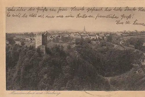 Manderscheid/Eifel mit Oberburg gl1927 C5234