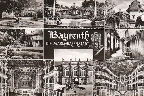 Bayreuth die Markgrafenstadt Mehrbildkarte ngl C4958