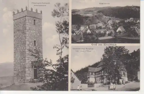 Hirschbach Totalansicht Gasthaus zum Hirschen Aussichtsturm gl19? 209.405